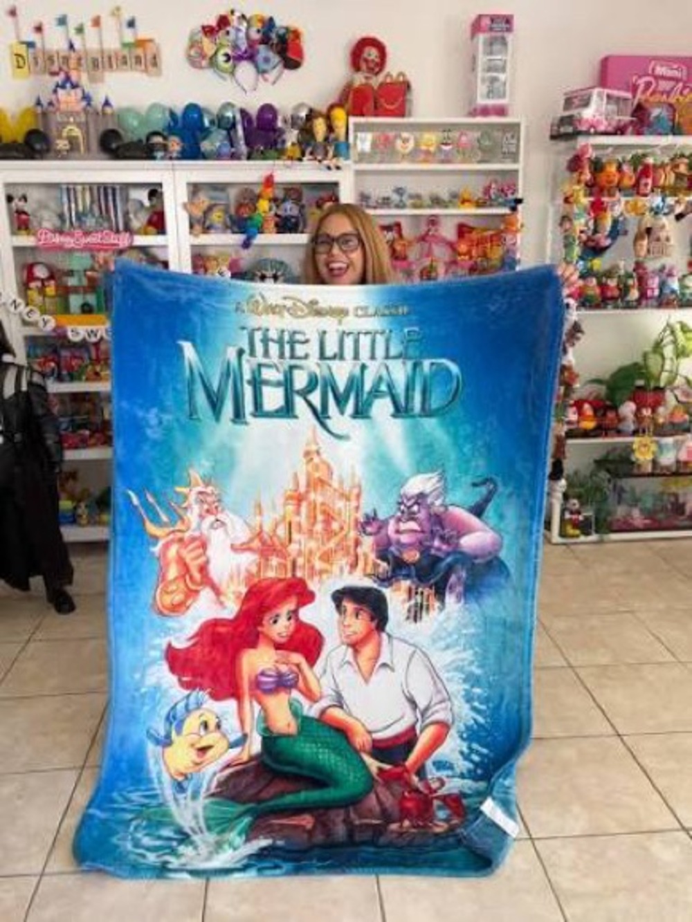 Disney The Little Mermaid viral vhs blanket throw collectors Sam’s Club limited